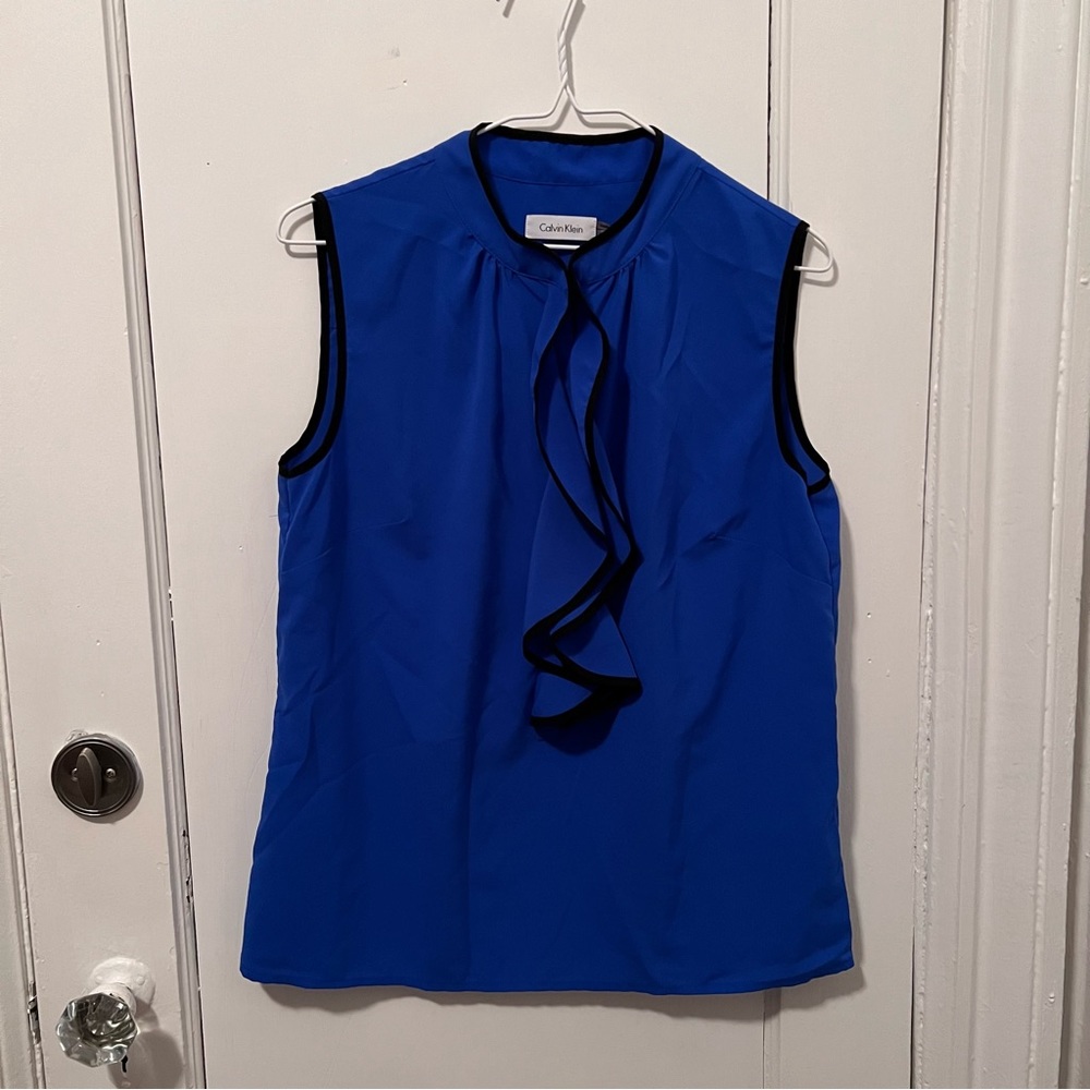 Calvin Klein - Electric Blue Sleeveless Blouse
